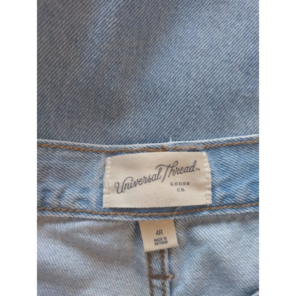 Universal Thread Light Blue Wide-Leg Cargo Jeans Womens 4R Cotton & Lyocell. - Picture 3 of 10